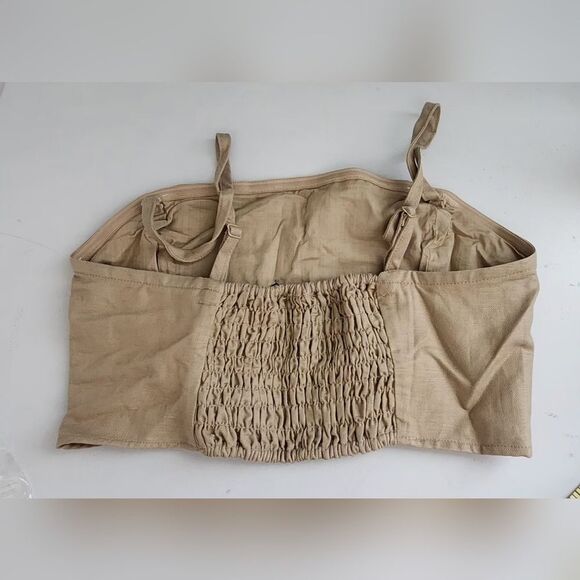 Bundle of Gap Linen Blend Sleevess Crop Top SMALL Petite - Picture 2 of 6